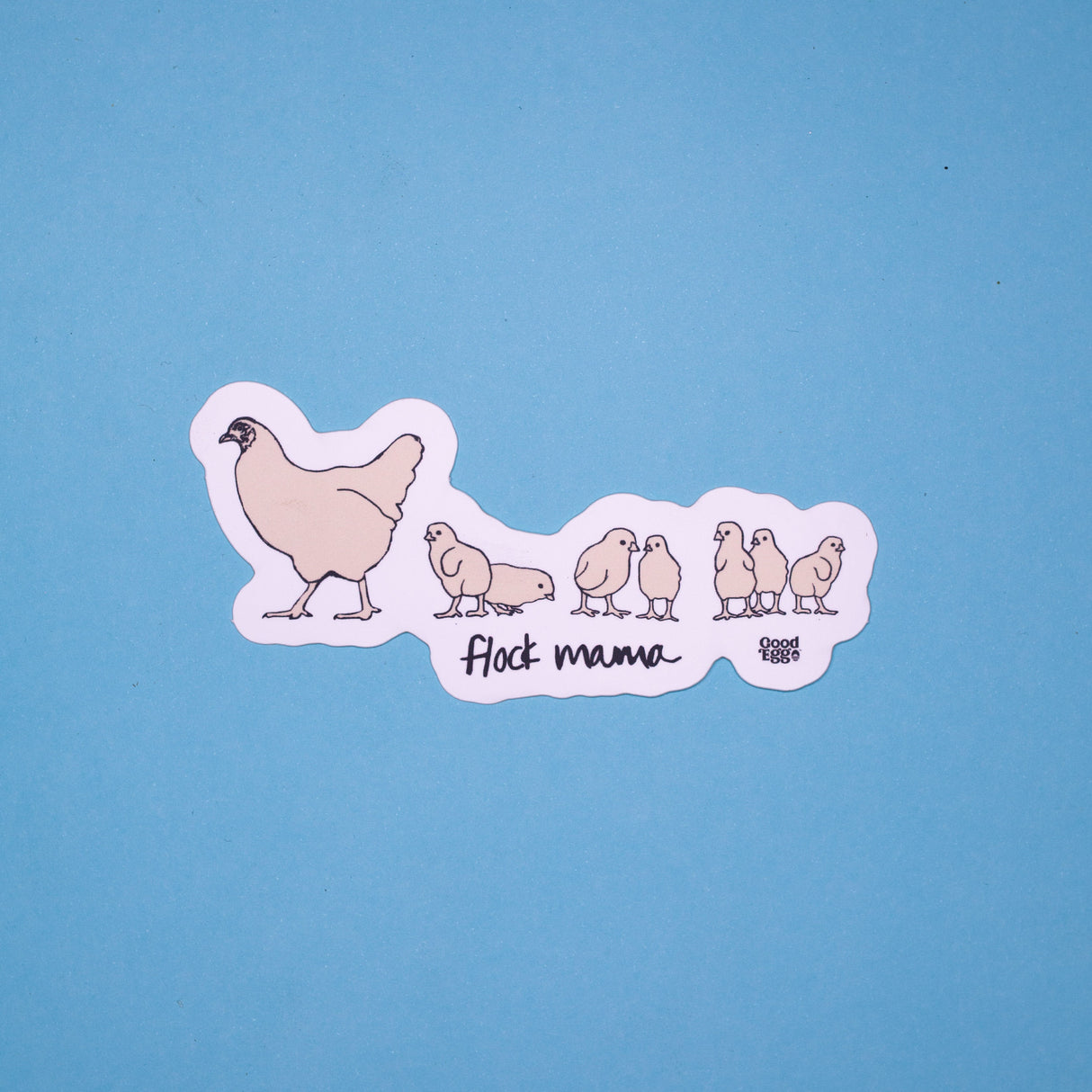 "Flock Mama & Chicks" Sticker