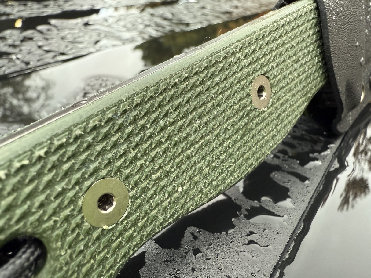 Compact R4A Slim - Ready 4 Action Knife / D2 Fixed Blade ( MICARTA Scales ) 🔥 New 🔥