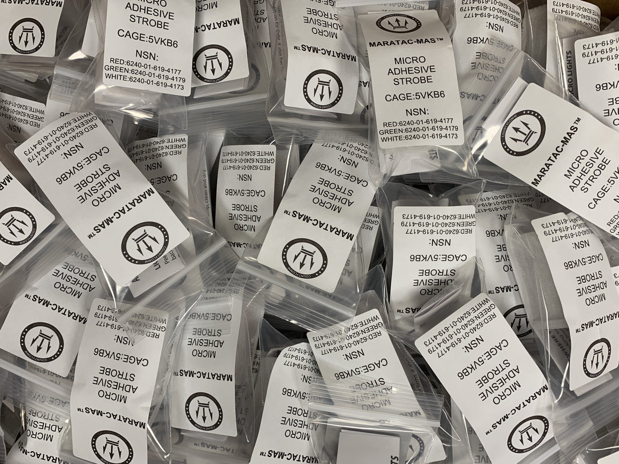 Maratac® MAS® ( Micro Adhesive Strobe 3 Pack )- U.S.A. / NSN ( New 2025 Batch )