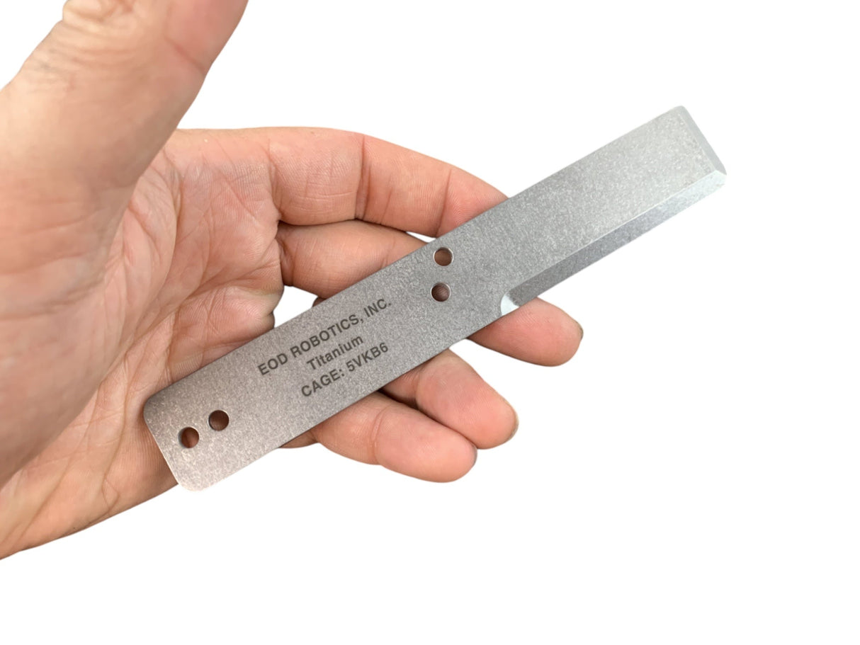 Tumbled Titanium EOD Robotics Breacher Bar ( 2 Sizes )