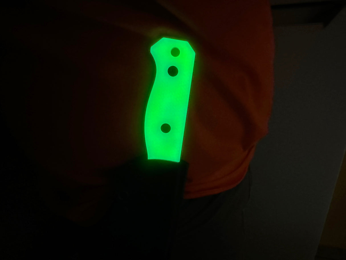 Compact R4A Slim- Ready 4 Action Knife / D2 Fixed Blade ( UGM GLOW Scales ) 🔥 New 🔥