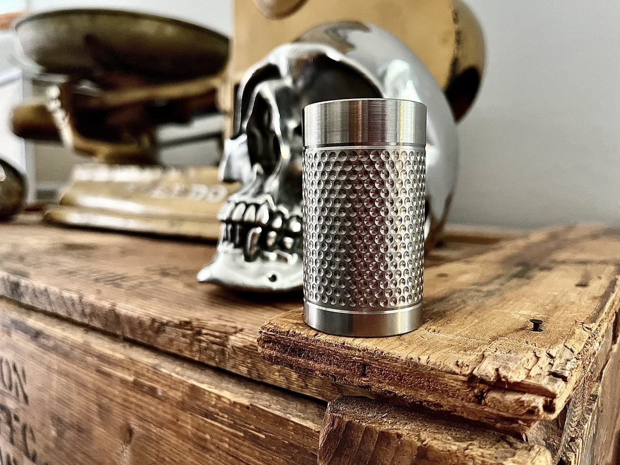 Big Shot - Machined Titanium 2 Oz Glass