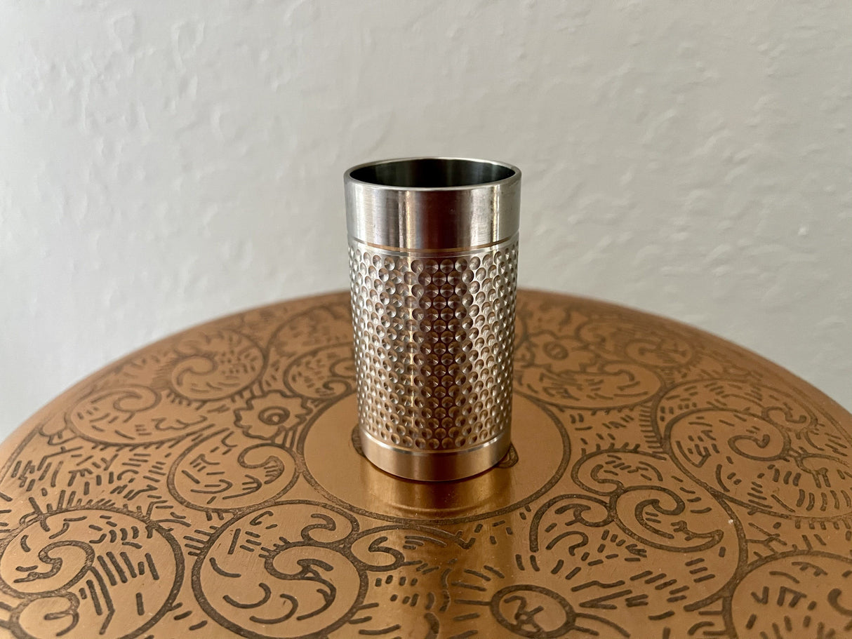 Big Shot - Machined Titanium 2 Oz Glass