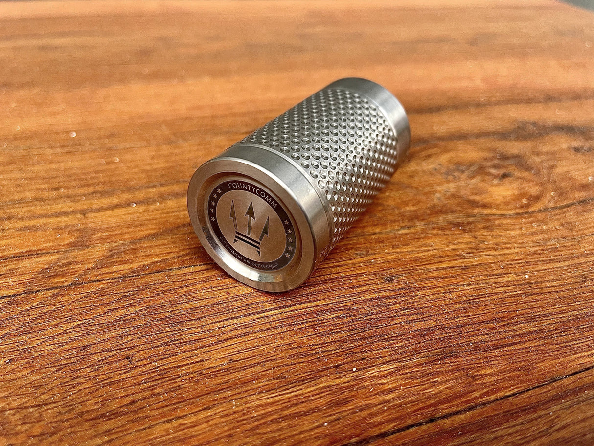 Big Shot - Machined Titanium 2 Oz Glass