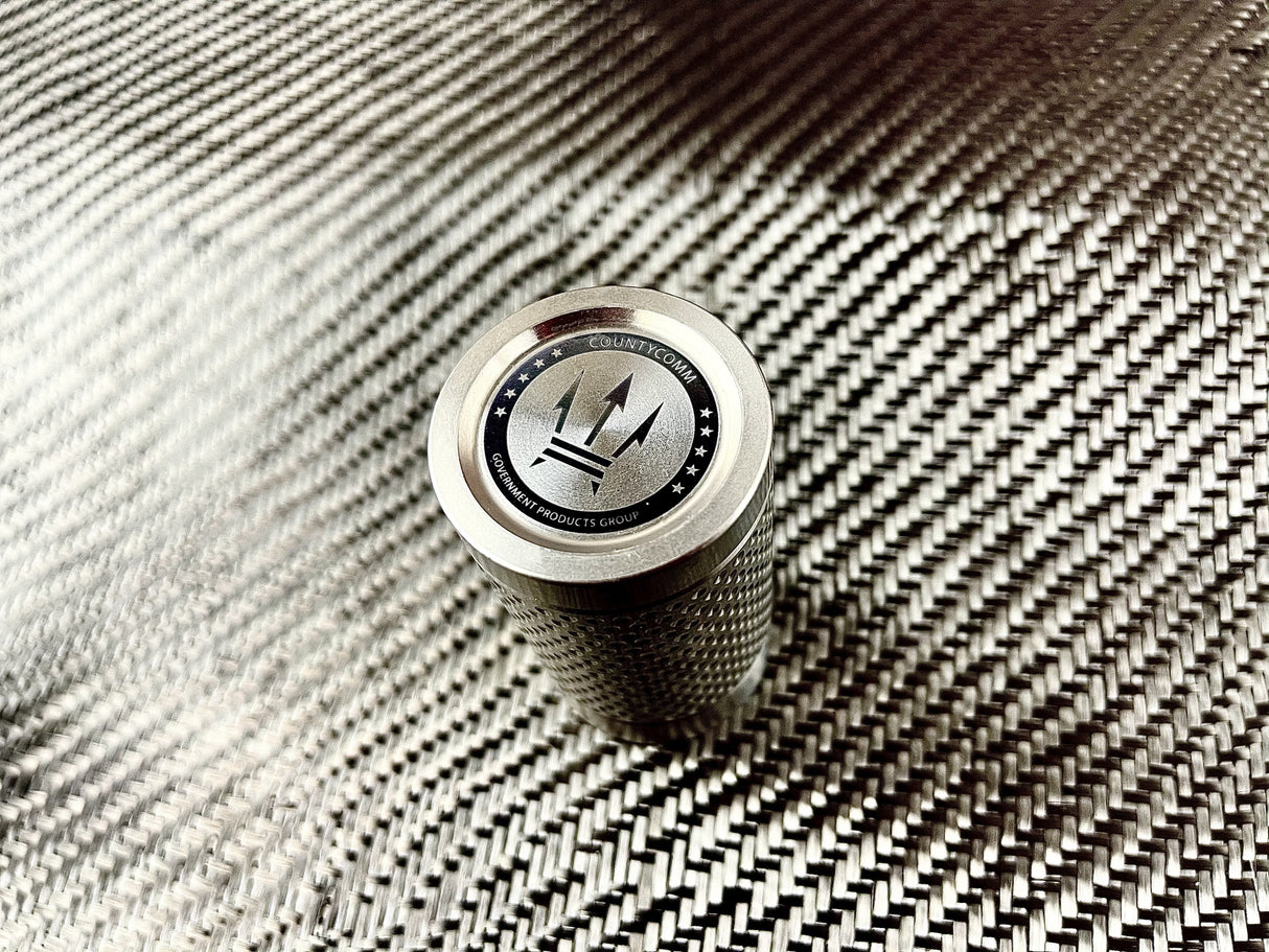 Big Shot - Machined Titanium 2 Oz Glass