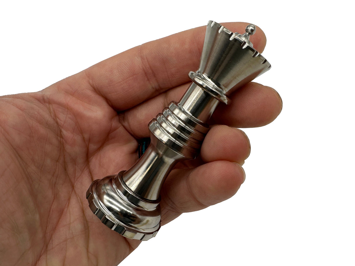 Titanium Queen Chess Piece - Secret Capsule