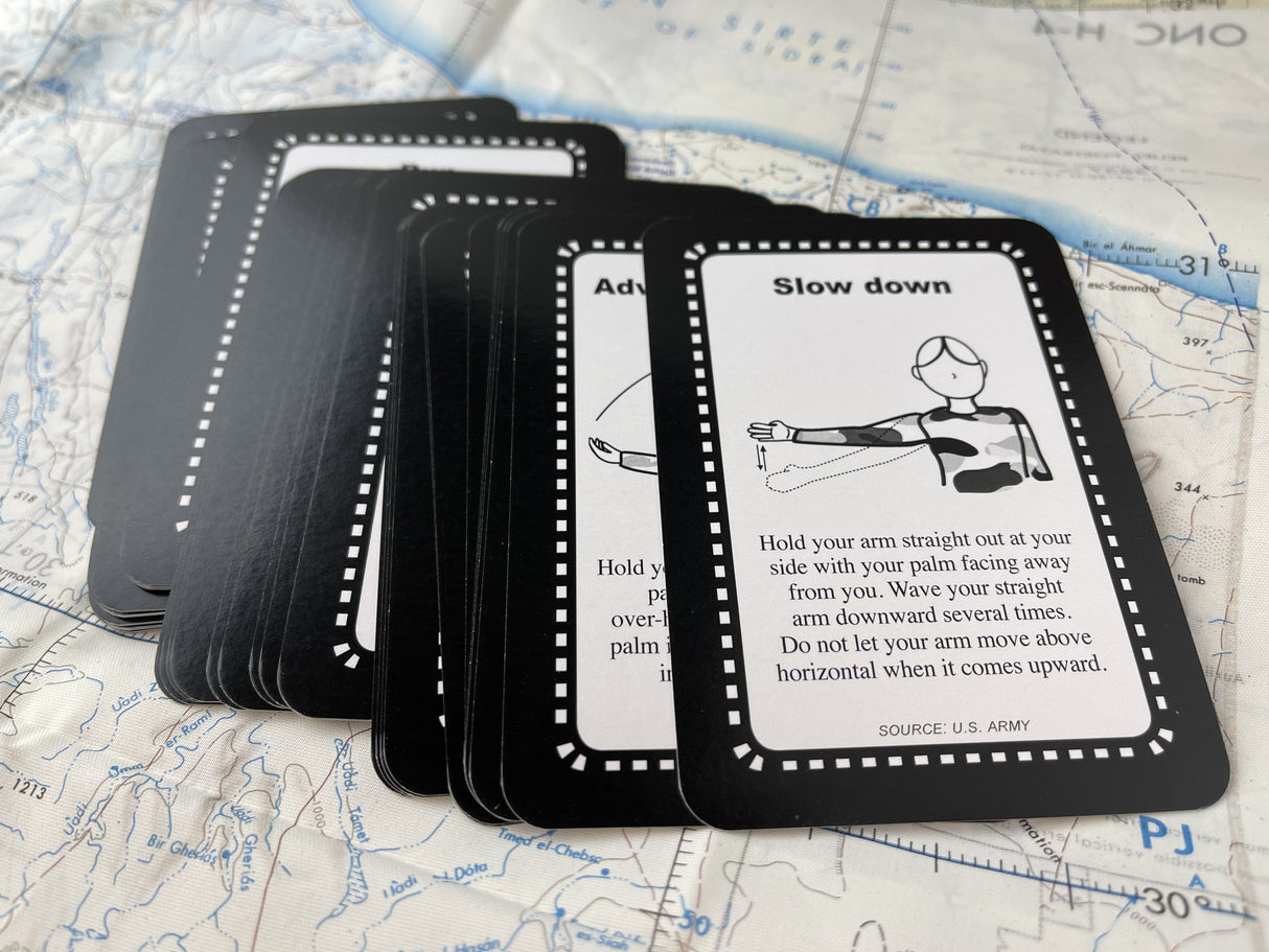 Tactical Hand Signals Cards - Overrun 2025