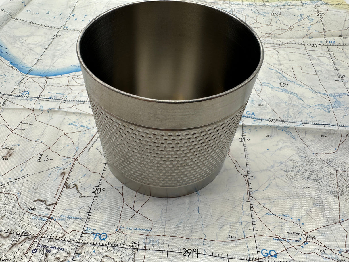 Aerospace Titanium Lowball - Machined Titanium 14 Oz Cup