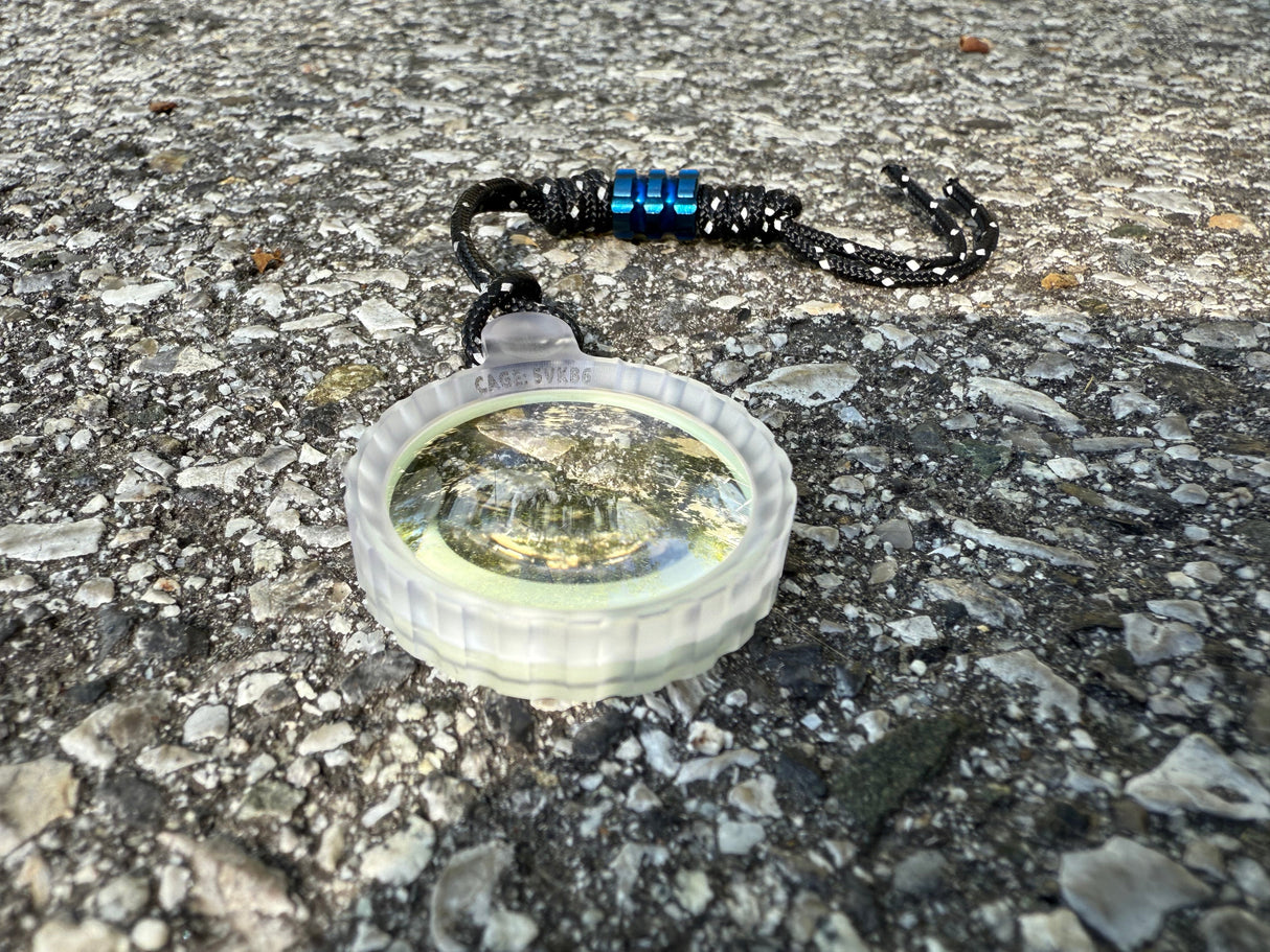 Polycarbonate Titan Zoom - Sapphire Pocket Magnifier by Maratac® 🔥 New 🔥