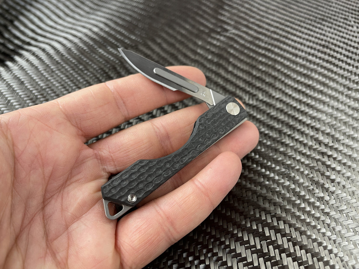 Carbon Fiber Folding Craft Scalpel Knife