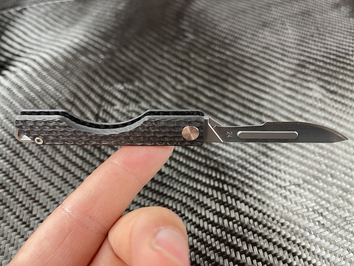 Carbon Fiber Folding Craft Scalpel Knife
