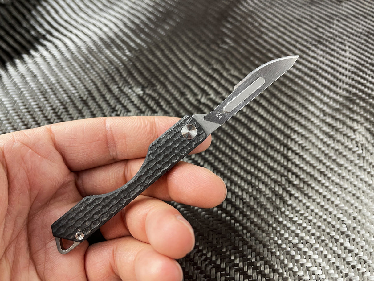 Carbon Fiber Folding Craft Scalpel Knife