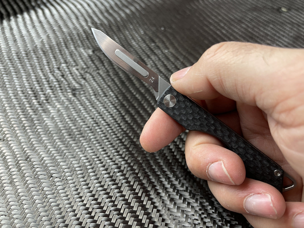 Carbon Fiber Folding Craft Scalpel Knife