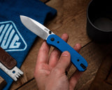 Lander 1 Pocket Knife - Blue G10 - D2