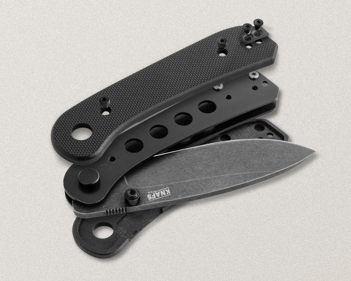 Lander 1 Pocket Knife - Blue G10 - D2