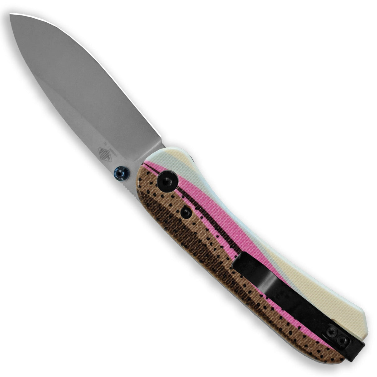 Lander 1 Knife Scales - Rainbow Trout G10