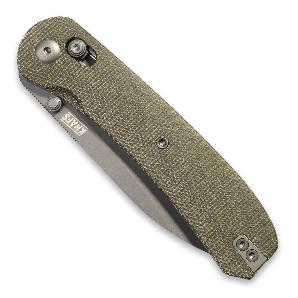 Lander 2 Pocket Knife - Green Micarta - Clutch Lock