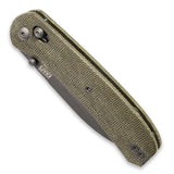 Lander 2 Pocket Knife - Green Micarta - Clutch Lock