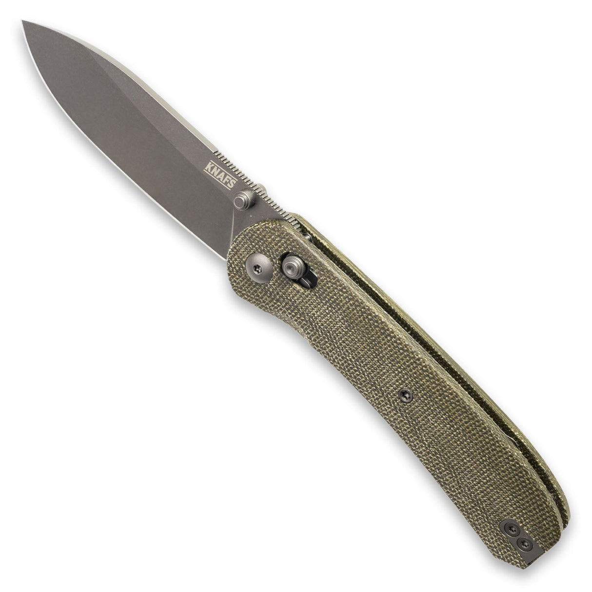 Lander 2 Pocket Knife - Green Micarta - Clutch Lock