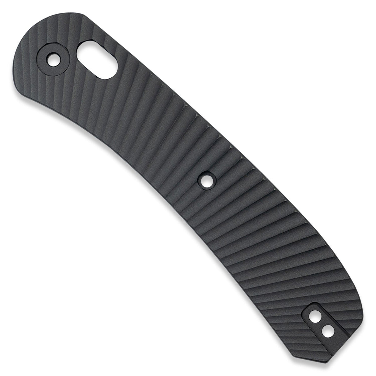 Lander 2 Knife Scales - Aluminum Solar Flare - Black