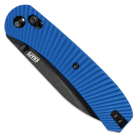 Lander 2 Knife Scales - Aluminum Solar Flare - Blue