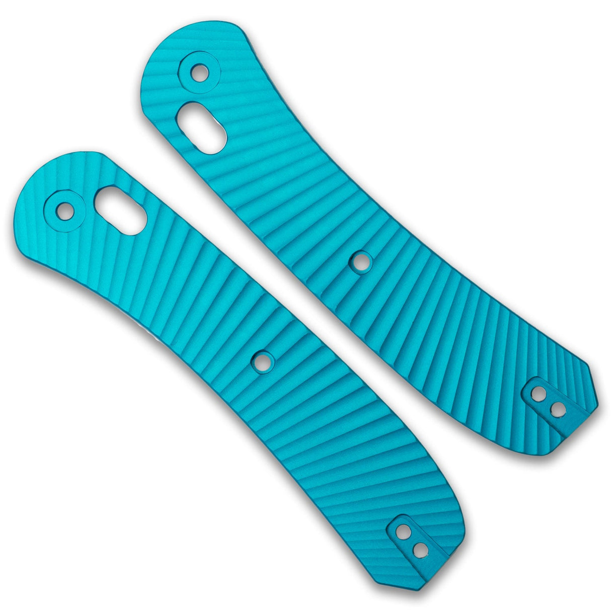 Lander 2 Knife Scales - Aluminum Solar Flare - Teal