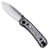 Lander 1 Knife Scales - Zebra Print G10