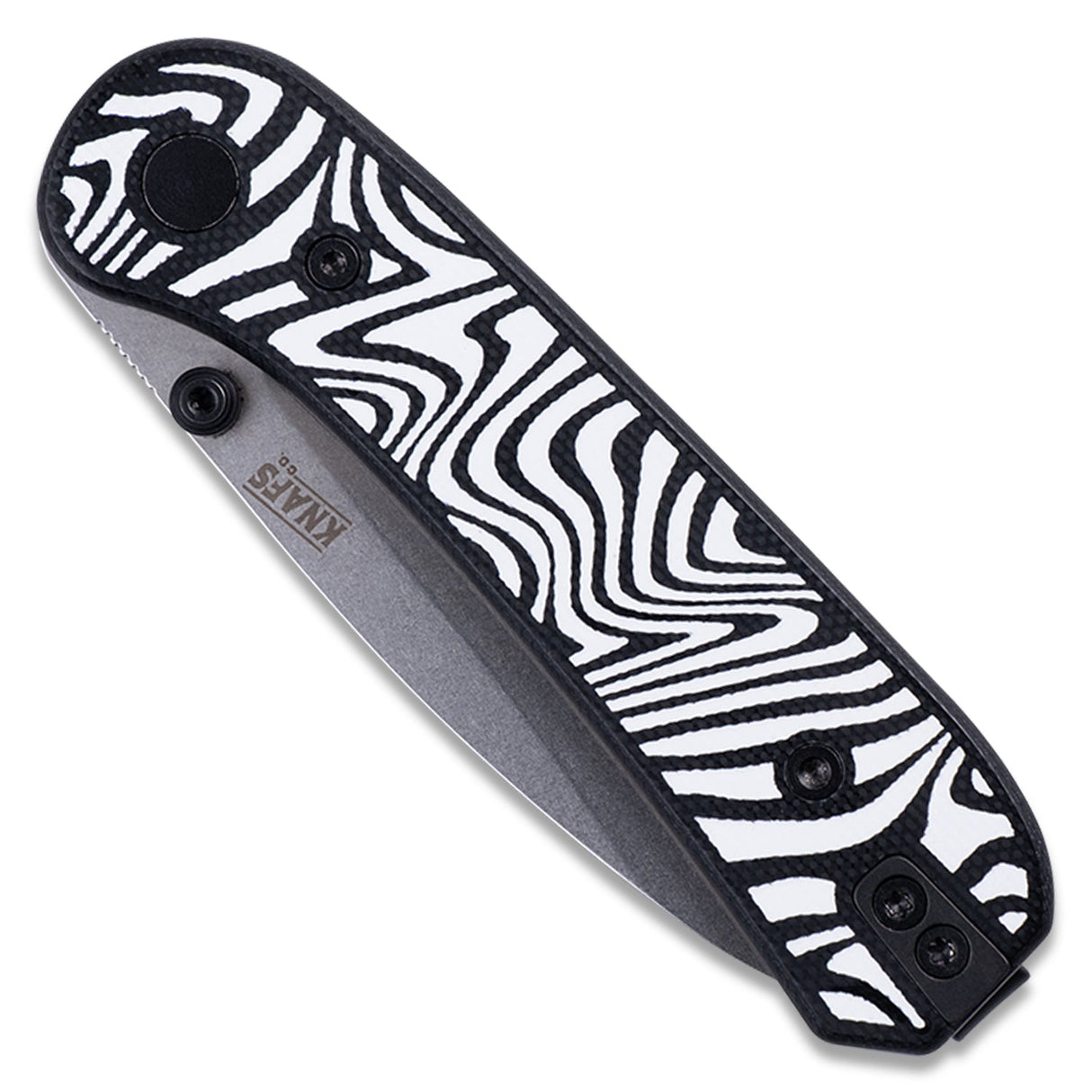 Lander 1 Knife Scales - Zebra Print G10