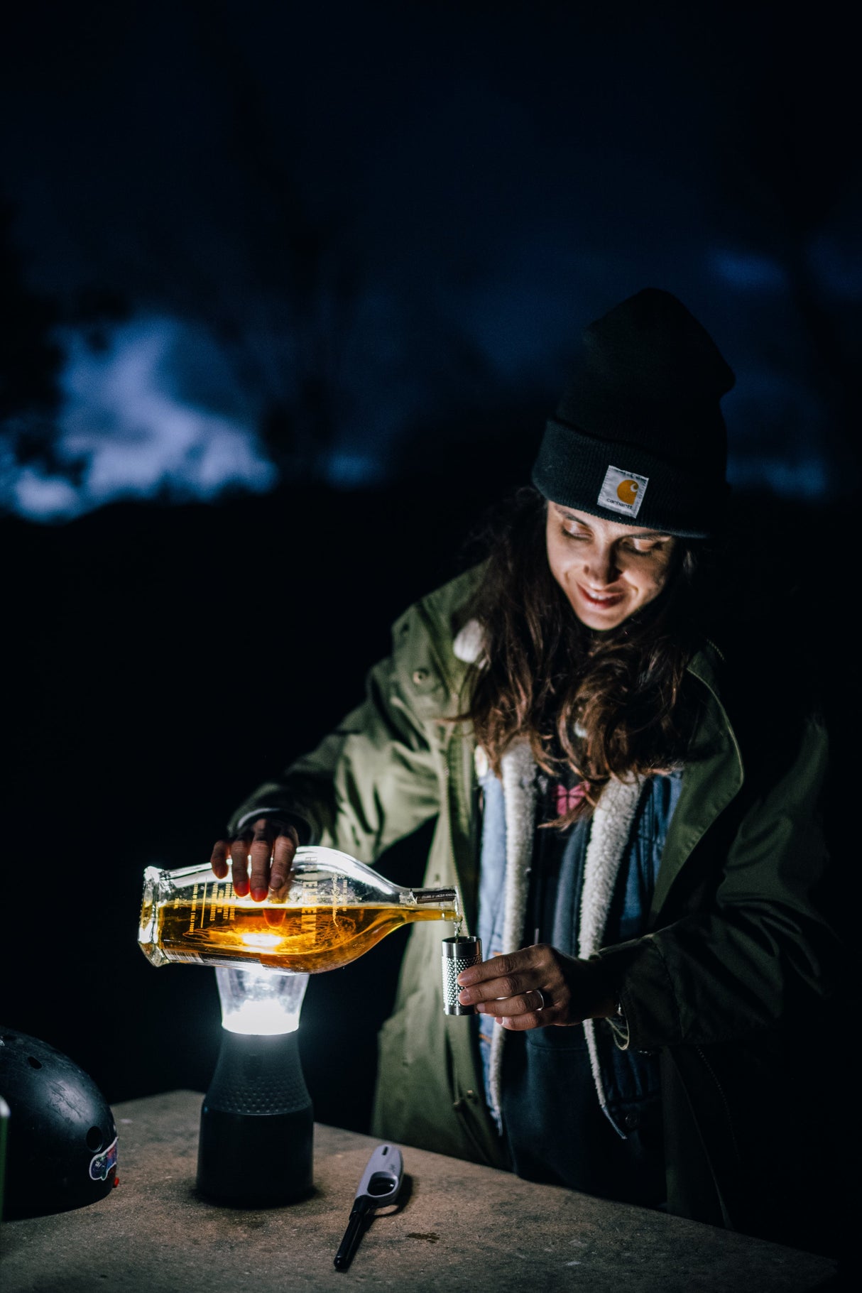 Big Shot - Machined Titanium 2 Oz Glass