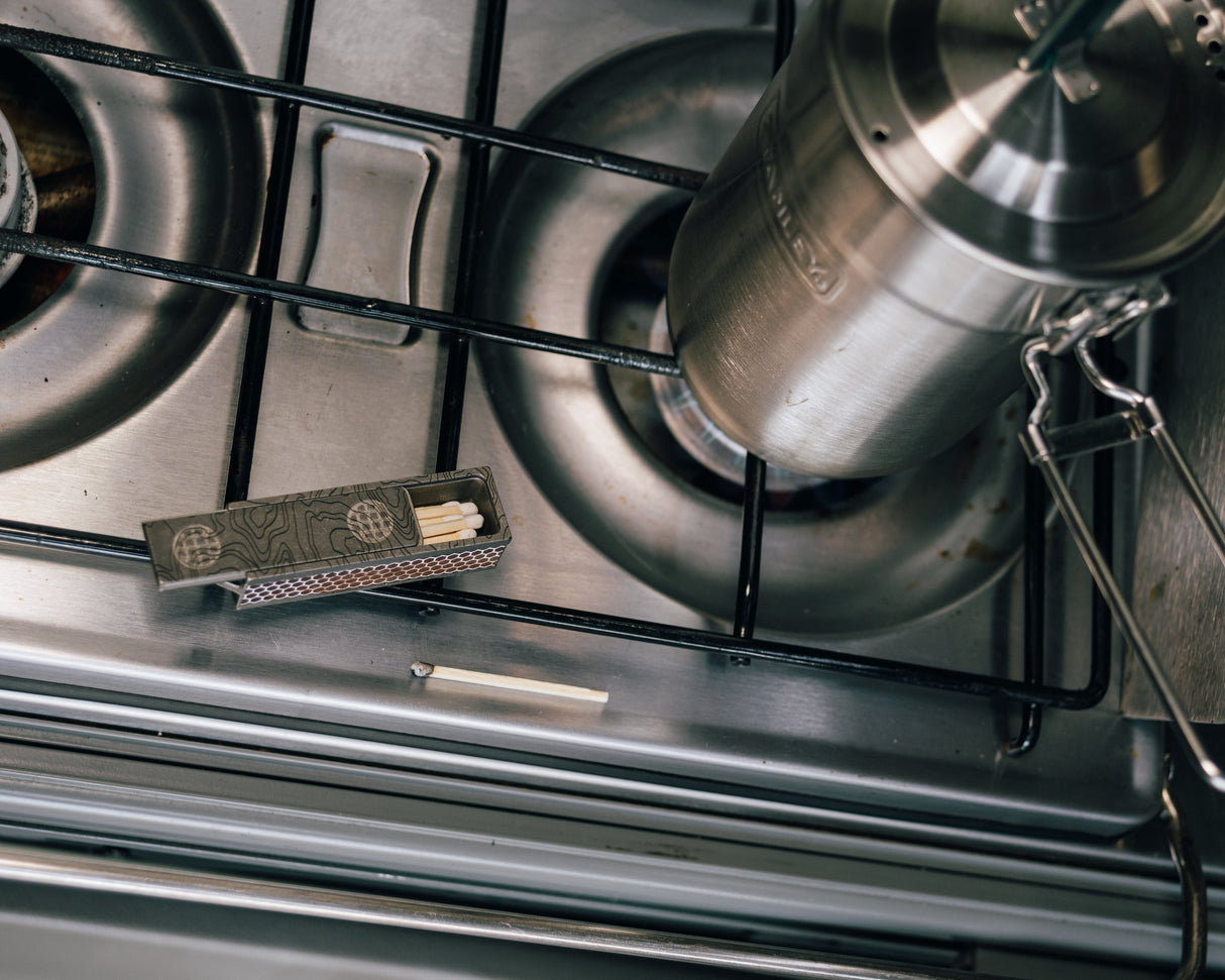 Titanium Match Slide Box With Loop