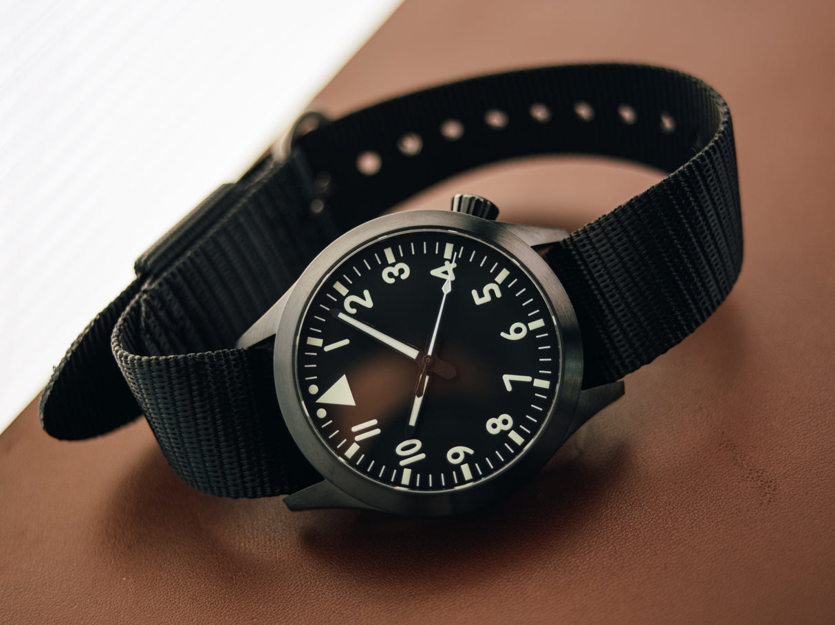 DLC Stainless Steel Pilot Automatic Watch by Maratac®