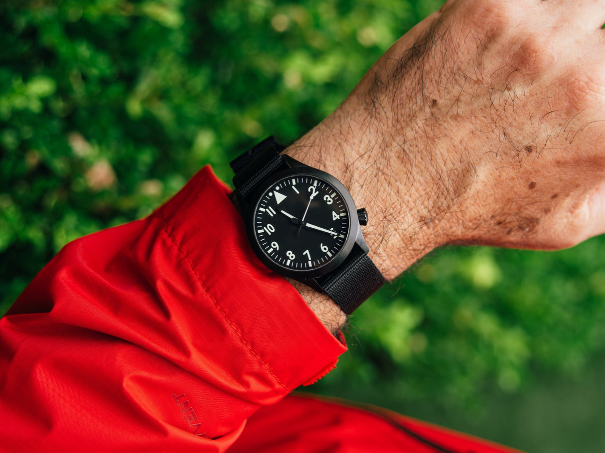 DLC Stainless Steel Pilot Automatic Watch by Maratac®