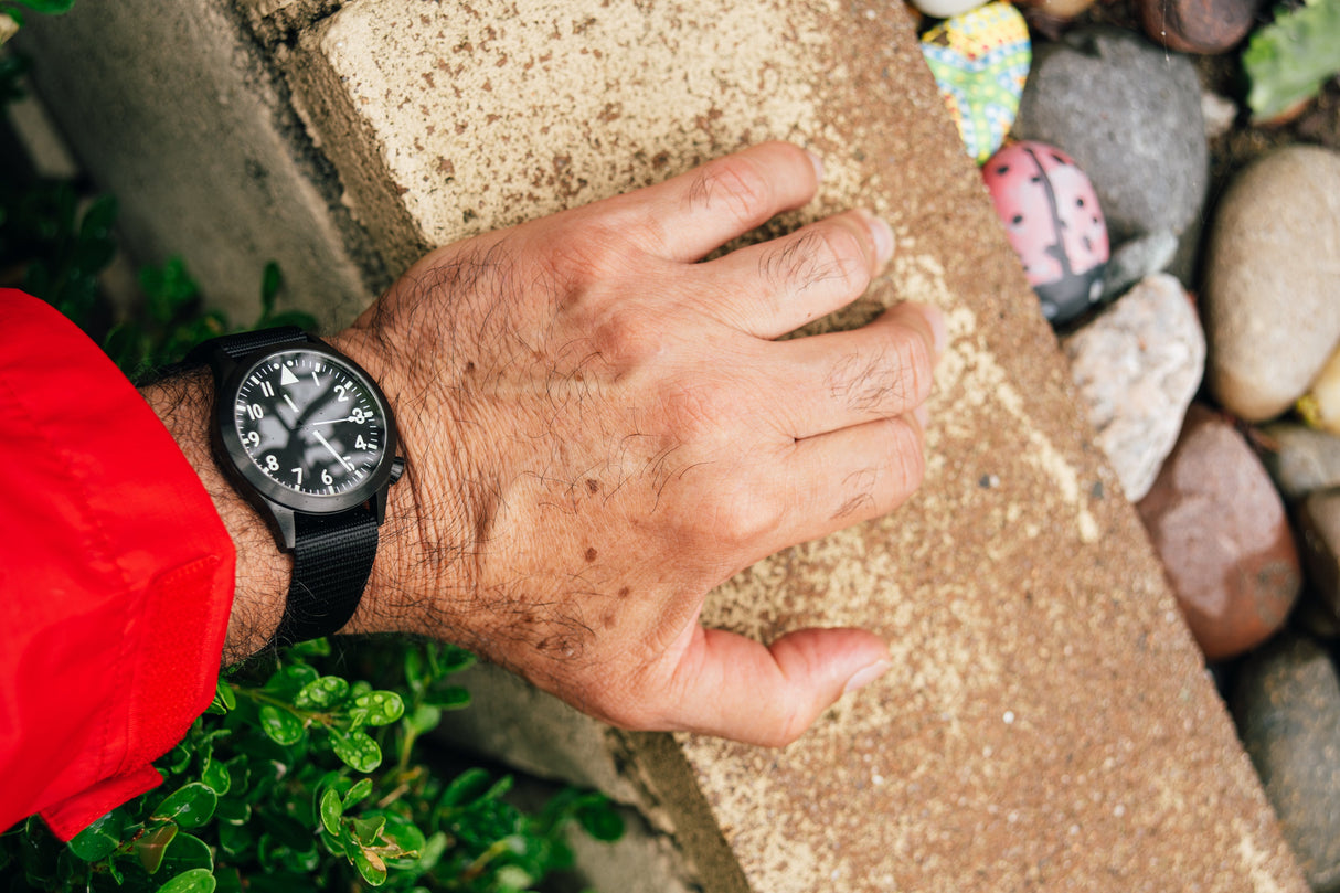 DLC Stainless Steel Pilot Automatic Watch by Maratac®