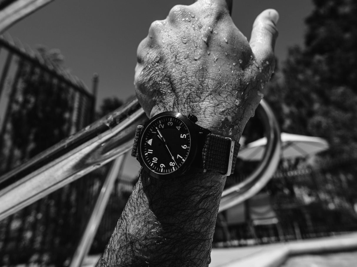 DLC Stainless Steel Pilot Automatic Watch by Maratac®