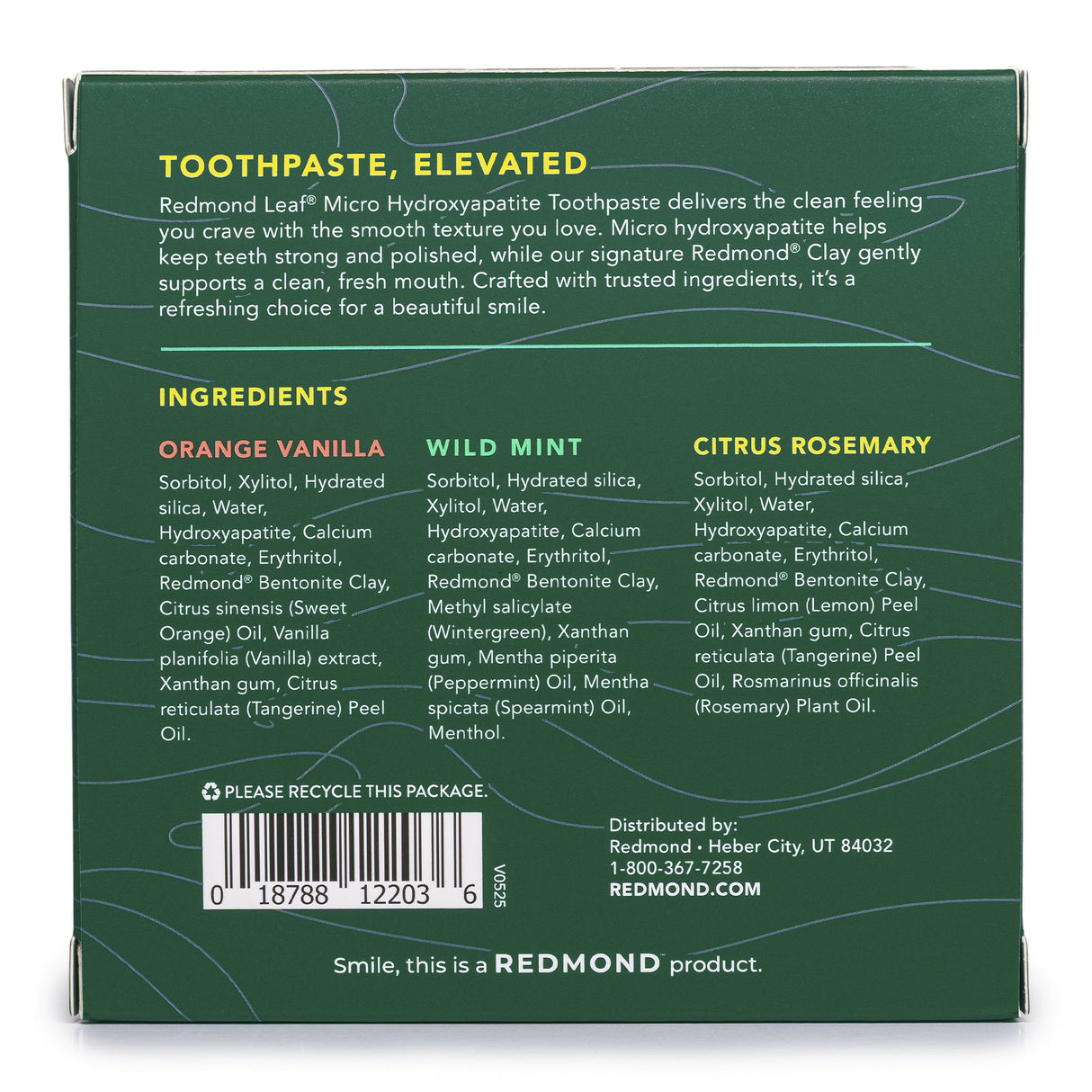 Leaf Toothpaste Variety Pack (3 Count, 1 oz Tube of each flavor)