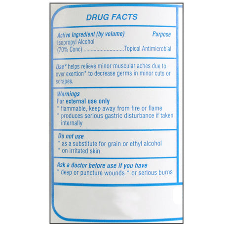 Isopropyl Alcohol, 70%, 32 oz. - 1 Each