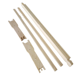 Medium 6 1/4 Inch Langstroth Frame, Wedged Top / Split Bottom with Holes