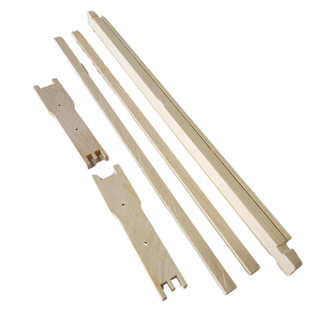 Medium 6 1/4 Inch Langstroth Frame, Wedged Top / Split Bottom with Holes