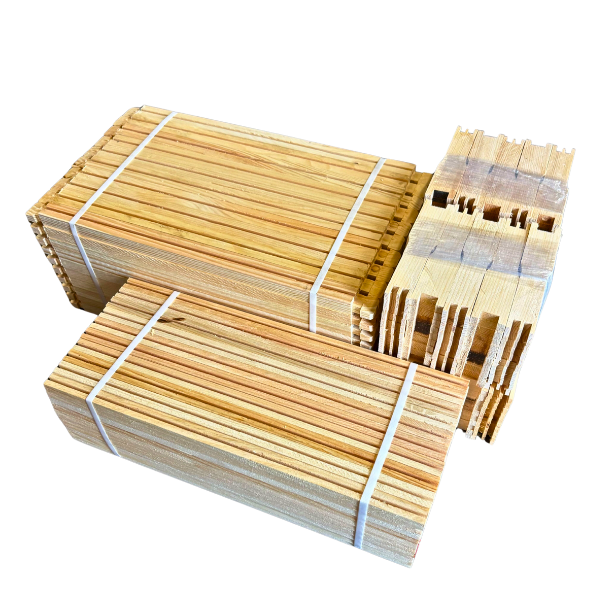 Medium 6 1/4-Inch Langstroth Frame, Grooved Top / Grooved Bottom