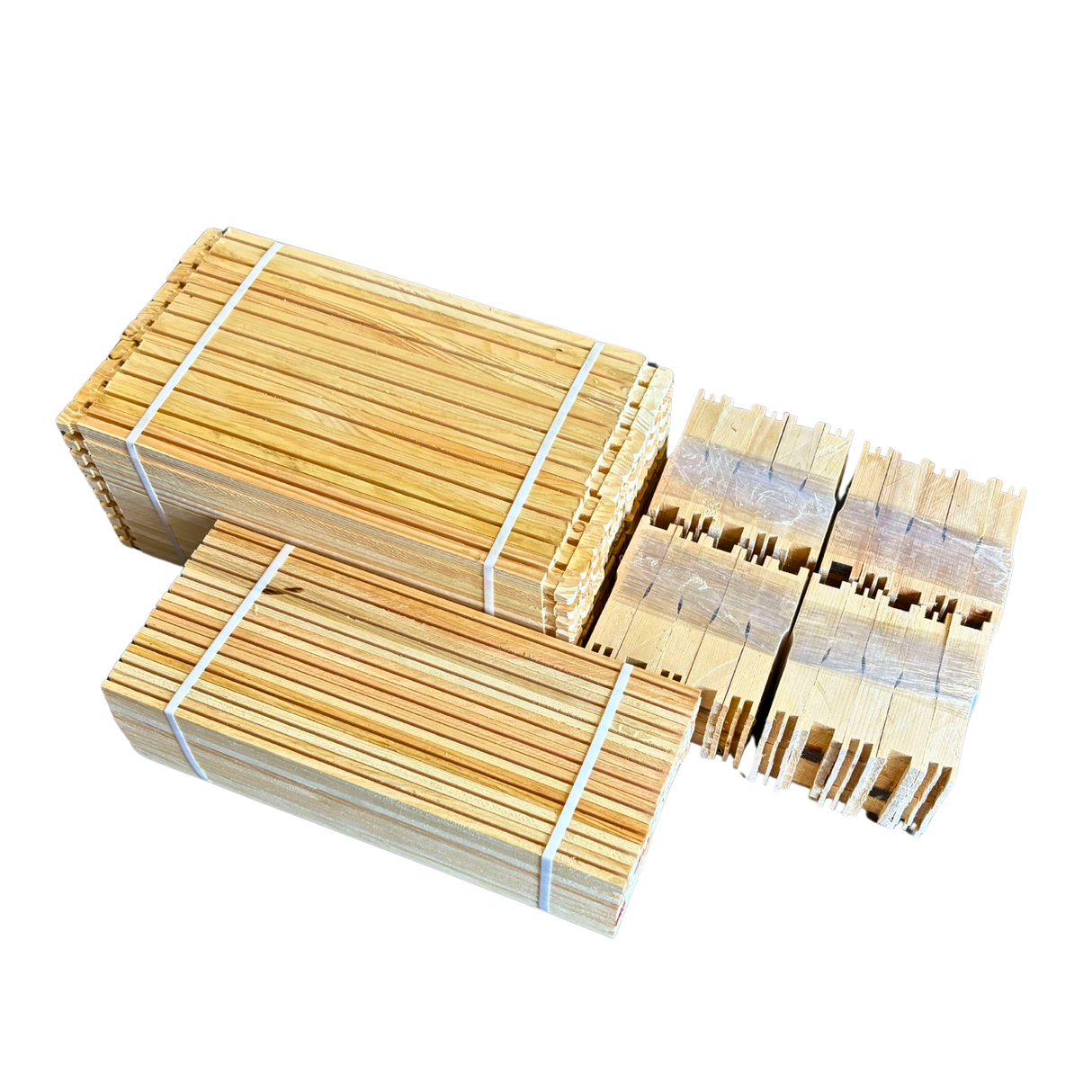 Medium 6 1/4-Inch Langstroth Frame, Grooved Top / Grooved Bottom