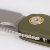 VOSTEED - Mini Acorn Knife - OD Green G10 - Liner Lock (2.46" 14C28N Blade )