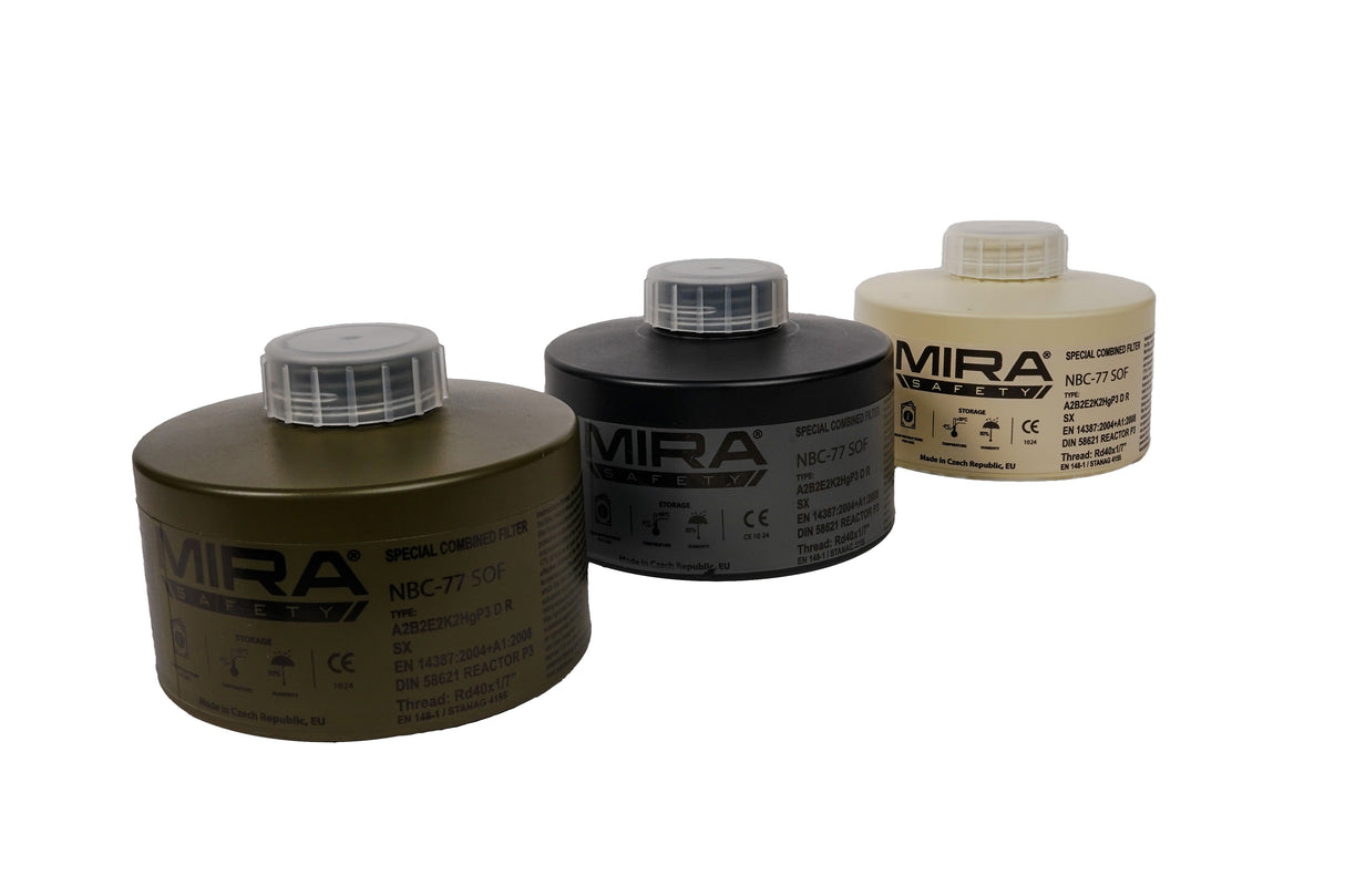 CBRN Gas Mask Filter NBC-77 SOF 40mm Thread - 20 Year Shelf Life