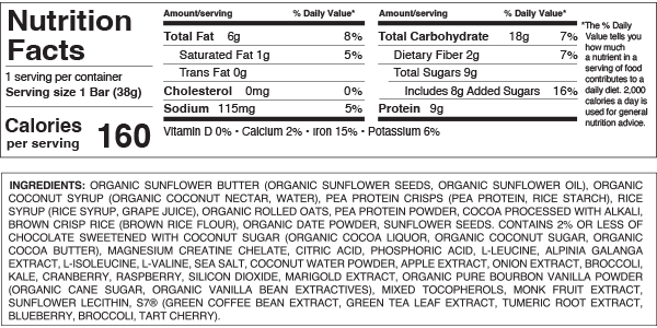 THRIVAL ENERGY BAG (12 bars)
