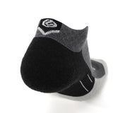 Obsidian - Run Ankle Midweight Merino Wool Sock