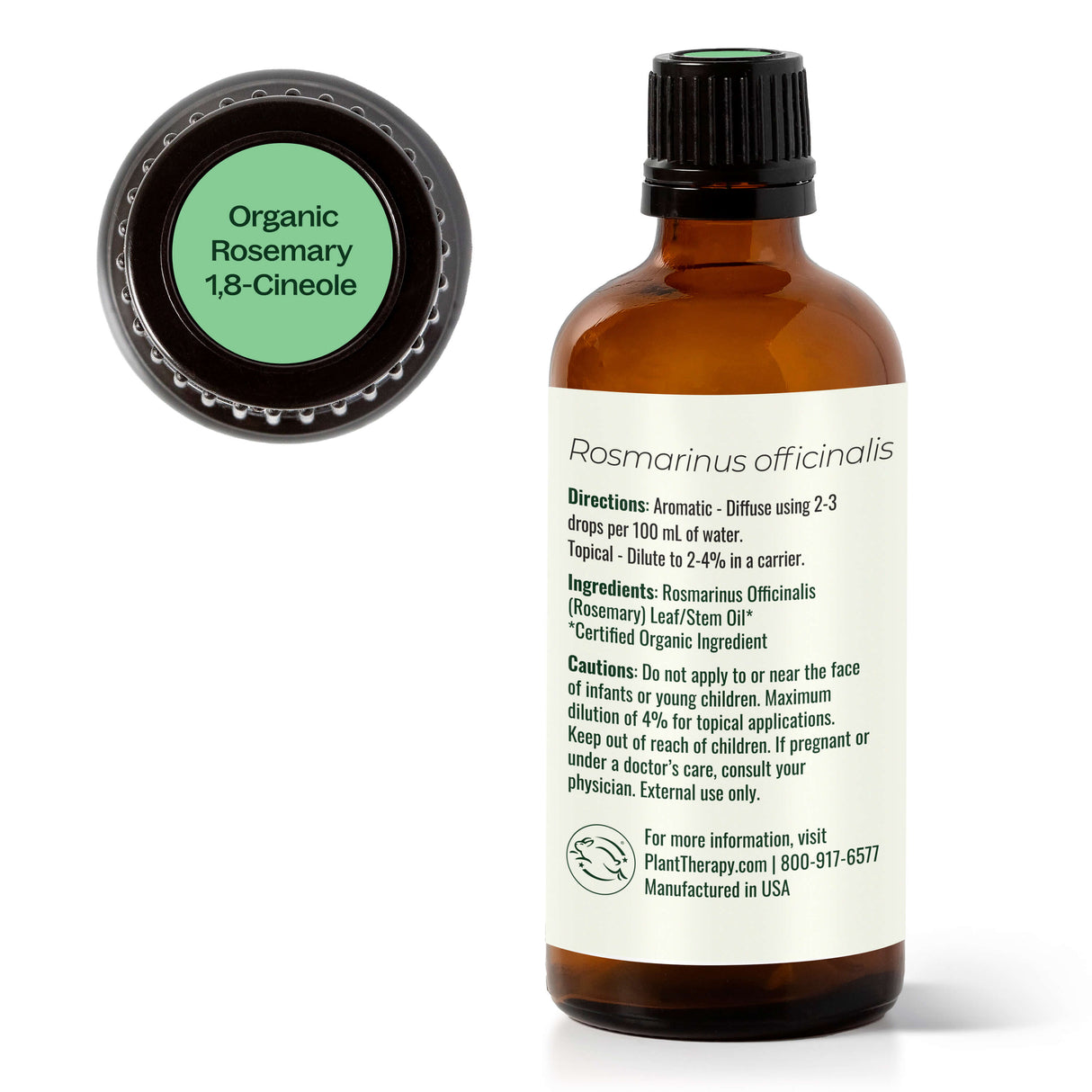 Organic Rosemary 1,8-Cineole Essential Oil