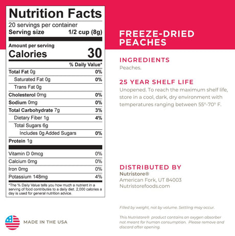 Peaches Freeze Dried - #10 Can