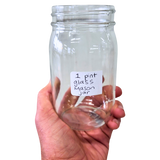 Pint Glass Mason Jar - 16 oz