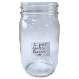Pint Glass Mason Jar - 16 oz