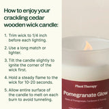 Pomegranate Glow Naturally Scented Candle