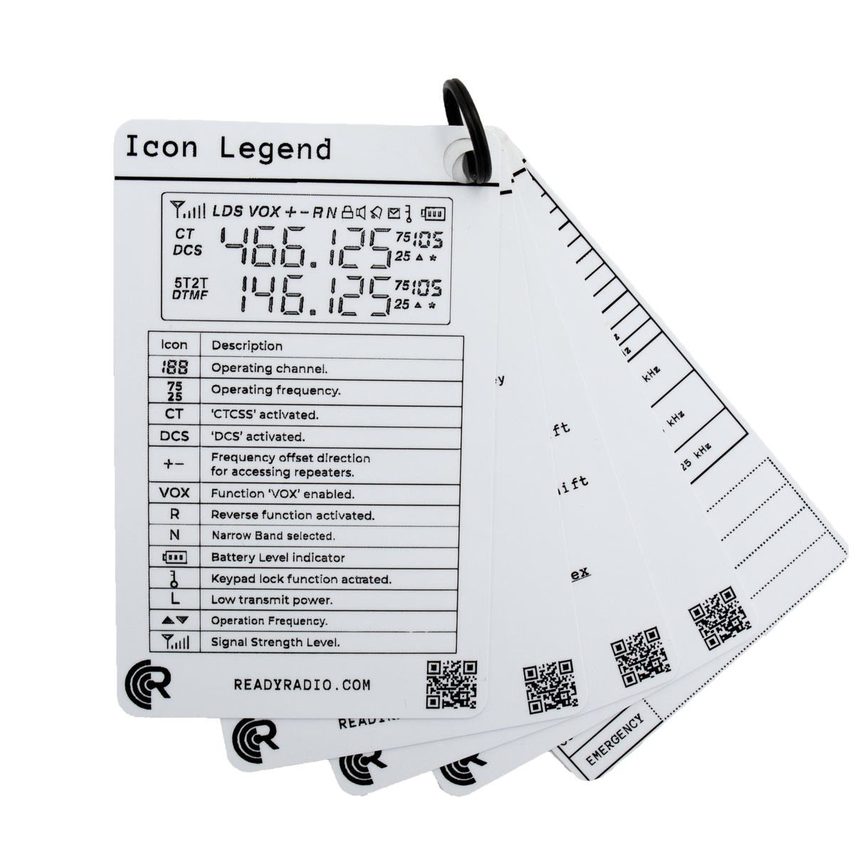 Ready Radio™ Programming Cards